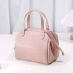 Sac repas cuir rose