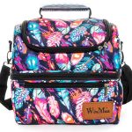 Lunch bag avec motif plume