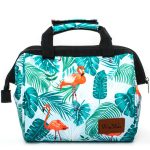 Flamant rose motif sac