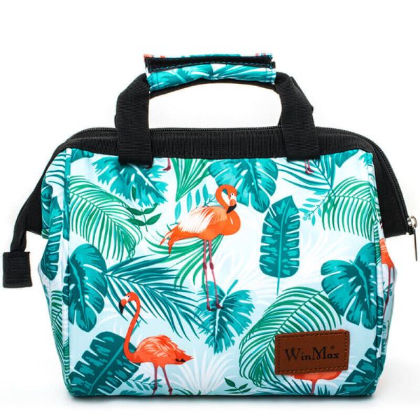 Flamant rose motif sac