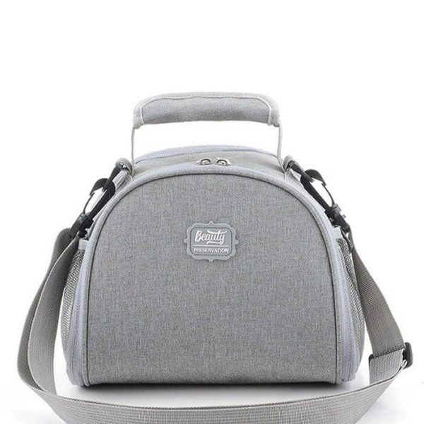 Sac repas Demi-lune gris