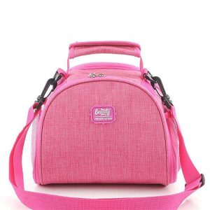 Sac repas isotherme rose