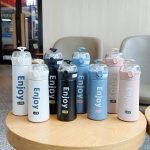 Flask bohème en acier inoxydable